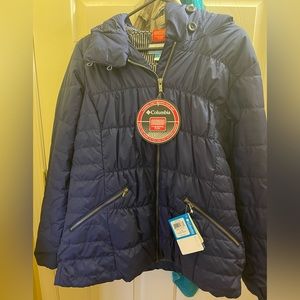 Women large with tags smoke free have me Columba purple jacket.